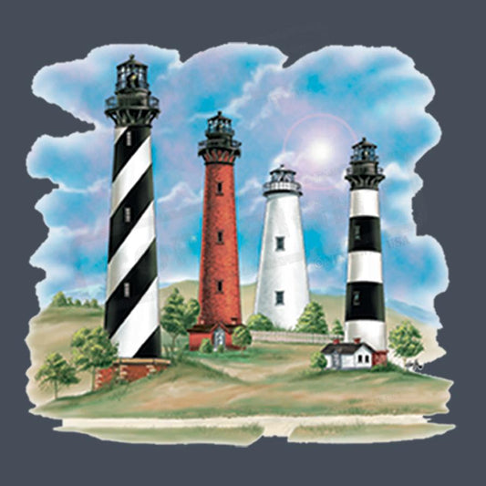 Coastal Lighthouses Screen Transfer Design - Pack of 25