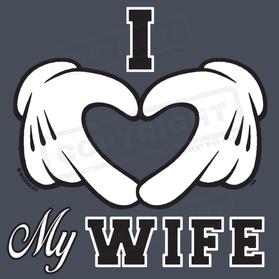 "I Love My Wife Heart Hands Design" - Pack of 25