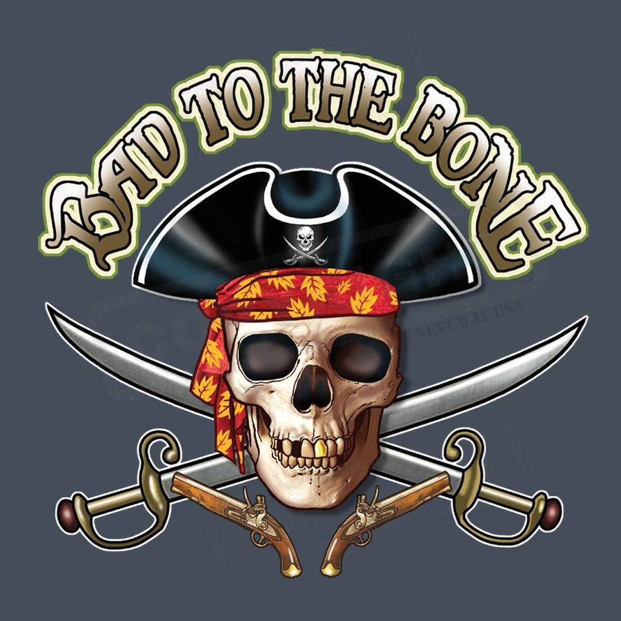 Pirate Skull Screen Transfer for Apparel - Pack of 25