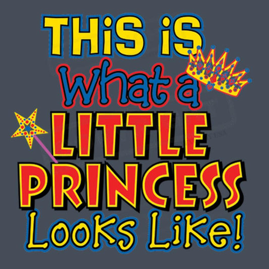 Little Princess Crown Screen Transfer Design - Pack of 25