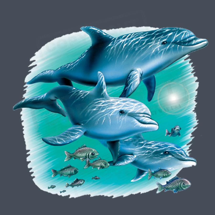 "Dancing Dolphins Ocean Design Transfer" - Pack of 25