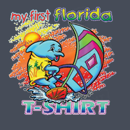 Florida Dolphin Surfing T-Shirt Design - Pack of 25