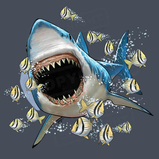 Fierce Shark Attack Screen Transfer Design - Pack of 25