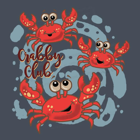 Cute Crabby Club Screen Transfer Design - Pack of 25