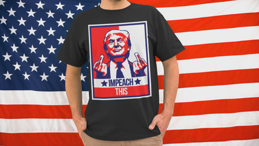 Impeach This Trump Shirt Trump Middle Finger Shirt Funny Political Statement